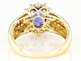 Pre-Owned Blue Tanzanite 14K Yellow Gold Ring. 2.52ctw