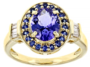 Pre-Owned Blue Tanznite 10K Yellow Gold Ring 1.88ctw
