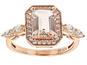 Pre-Owned Pink Morganite 18K Rose Gold Over Sterling Silver Ring 2.41ctw