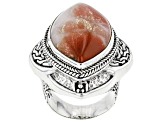 Pre-Owned Multi-Color Brecciated Jasper Silver Ring