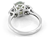 Pre-Owned Aquaprase® With Champagne & White Diamond Sterling Silver Ring 0.16ctw