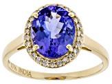 Pre-Owned Blue Tanzanite 10k Yellow Gold Ring 2.35ctw