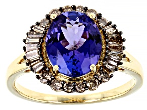 Pre-Owned Blue Tanzanite 14k Yellow Gold Ring 2.82ctw