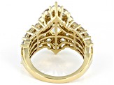 Pre-Owned Canary And White Cubic Zirconia 18k Yellow Gold Over Sterling Silver Ring 8.50ctw