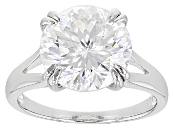 Picture of Pre-Owned Moissanite Inferno cut Platineve ring 5.66ct DEW.