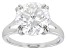Pre-Owned Moissanite Inferno cut Platineve ring 5.66ct DEW.