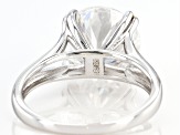 Pre-Owned Moissanite Inferno cut Platineve ring 5.66ct DEW.