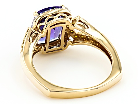 Pre-Owned Blue Tanzanite 14K Yellow Gold Ring 3.18ctw