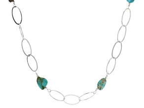 Pre-Owned Turquoise Kingman Silver Necklace