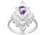 Pre-Owned Purple Amethyst "February Birthstone" Sterling Silver Ring 0.63ct