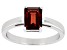 Pre-Owned Red Vermelho Garnet™ Rhodium Over Sterling Silver January Birthstone Ring 1.57ct