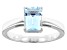 Pre-Owned Sky Blue Topaz Rhodium Over Sterling Silver December Birthstone Ring 1.23ct