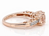 Pre-Owned Pink Morganite 14k Rose Gold Over Sterling Silver Ring 1.68ctw