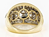 Pre-Owned White Diamond 10k Yellow Gold Cluster Ring 2.00ctw