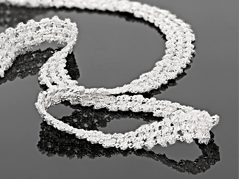 Pre-Owned Sterling Silver Nuvola Collection Necklace 18 Inches