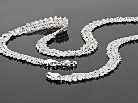 Pre-Owned Sterling Silver Nuvola Collection Necklace 18 Inches