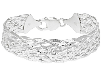 Picture of Pre-Owned Sterling Silver Braided Link Bracelet