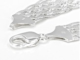 Pre-Owned Sterling Silver Braided Link Bracelet