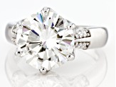 Pre-Owned Moissanite platineve engagement ring 5.49ctw DEW