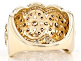 Pre-Owned Champagne & White Diamond 14K Yellow Gold Ring 1.50ctw