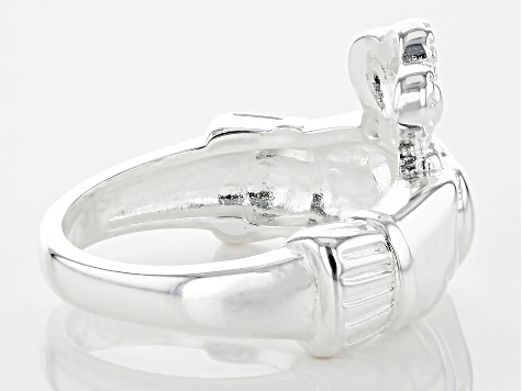 Pre-Owned Silver Tone Claddagh Ring