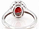 Pre-Owned Red Vermelho Garnet™ Rhodium Over Sterling Silver Ring 1.90ctw