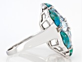 Pre-Owned Blue Topaz Rhodium Over Sterling Silver Ring 2.41ctw