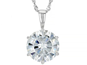 Pre-Owned Moissanite Platineve Pendant 10.34ct DEW.