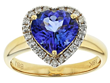 Picture of Pre-Owned Blue Tanzanite 18k Yellow Gold Ring 2.72ctw