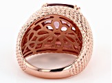 Pre-Owned Blush Zircon Simulant 18K Rose Gold Over Sterling Silver Ring 5.10ctw