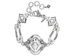 Pre-Owned Sterling Silver "Moments He Gives" Bracelet