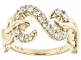 Pre-Owned Natural Yellow Diamond 10k Yellow Gold Band Ring 0.55ctw
