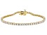 Pre-Owned Moissanite 14k yellow gold over silver Tennis Bracelet 3.78ctw DEW.