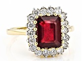 Pre-Owned Red Mahaleo(R) Ruby 14k Yellow Gold Ring 3.06ctw