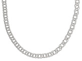 Pre-Owned Sterling Silver Double Marquise Necklace 20 Inches