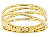 Pre-Owned 10k Yellow Gold Multi-Row Band Ring