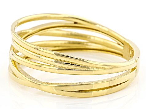 Pre-Owned 10k Yellow Gold Multi-Row Band Ring