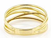 Pre-Owned 10k Yellow Gold Multi-Row Band Ring
