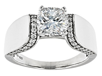 Picture of Pre-Owned Moissanite Platineve Engagement Ring 2.38ctw DEW
