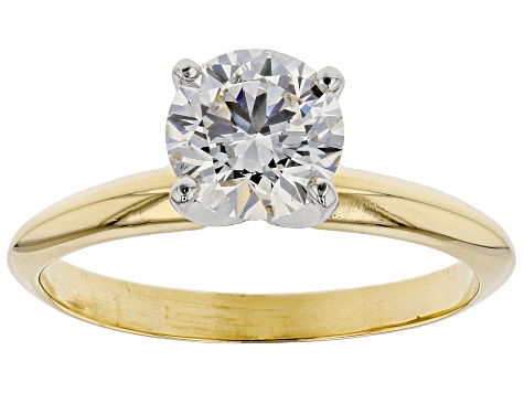 Pre-Owned White Lab-Grown Diamond 14k Yellow Gold Ring 1.00ctw