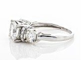 Pre-Owned Moissanite Platineve Ring 4.00ctw DEW.