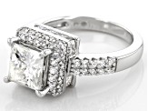 Pre-Owned Moissanite Platineve Ring 3.94ctw DEW.