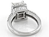 Pre-Owned Moissanite Platineve Ring 3.94ctw DEW.