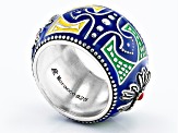 Pre-Owned Enamel Sterling Silver Ring
