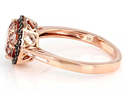 Pre-Owned Pink Cor-De-Rosa Morganite 10K Rose Gold Ring 1.61ctw