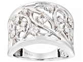 Pre-Owned Moissanite Platineve Band Ring .58ctw DEW