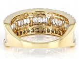 Pre-Owned White Diamond 10k Yellow Gold Band Ring 0.95ctw