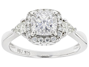 Pre-Owned Moissanite Platineve Ring 1.54ctw DEW.