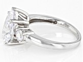 Pre-Owned White Cubic Zirconia Platinum Over Sterling Silver Ring 5.25ctw