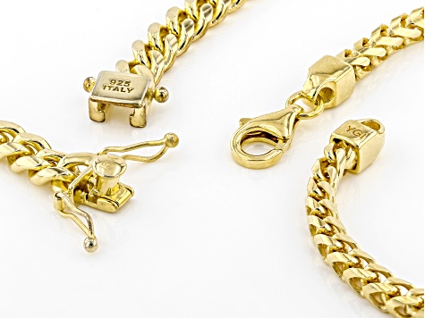 Pre-Owned 18K Yellow Gold Over Sterling 